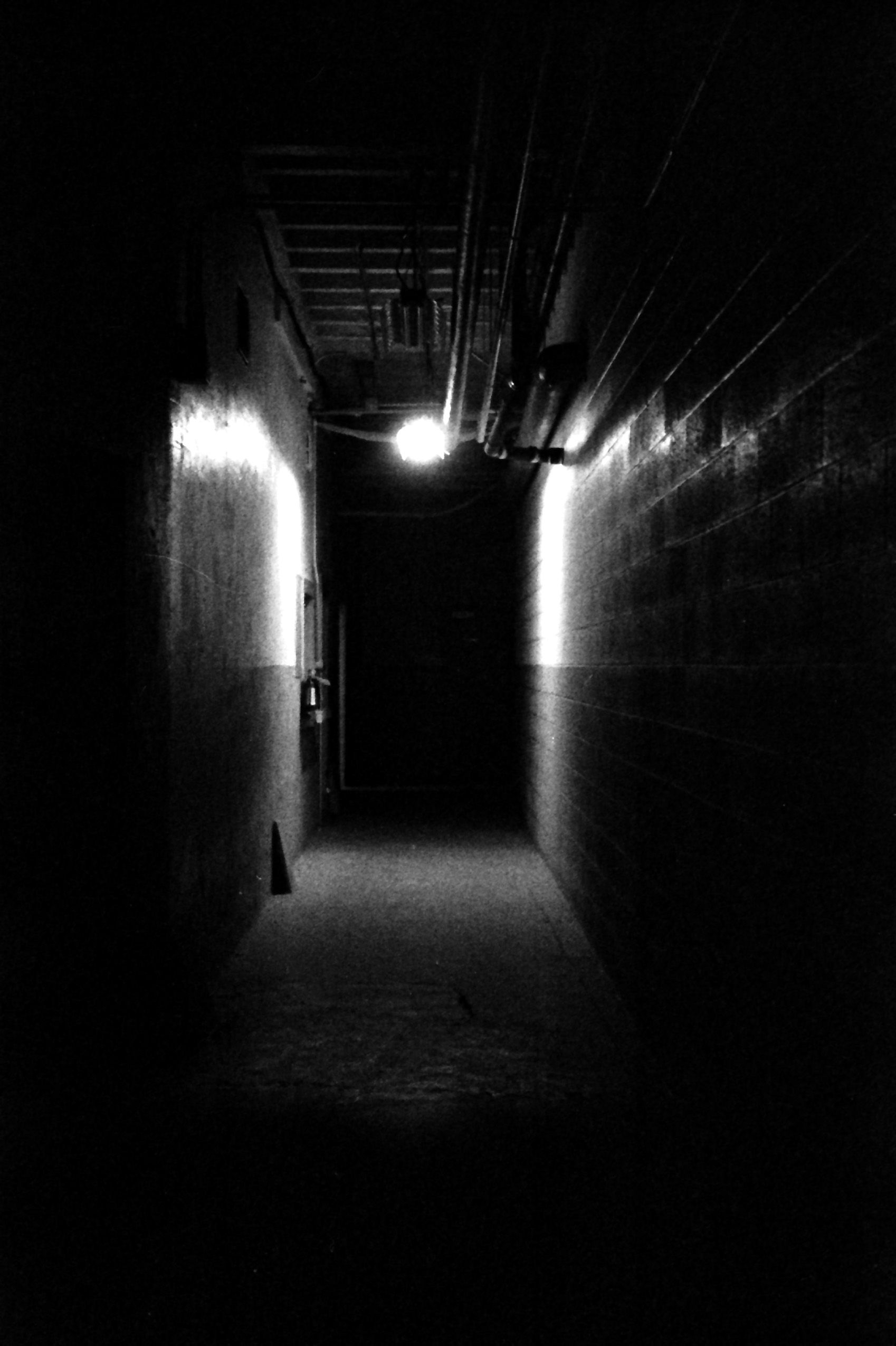 If the lights go out at the grocery store late at night, get out before the locks disappear. If they do, it's too late